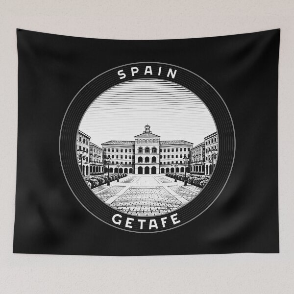Item preview, Getafe Spain Linocut Style  designed and sold by Thistle-TShop.