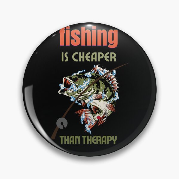 Item preview, Fishing Is Cheaper Than Therapy Gifts for Fisherman designed and sold by super-think.