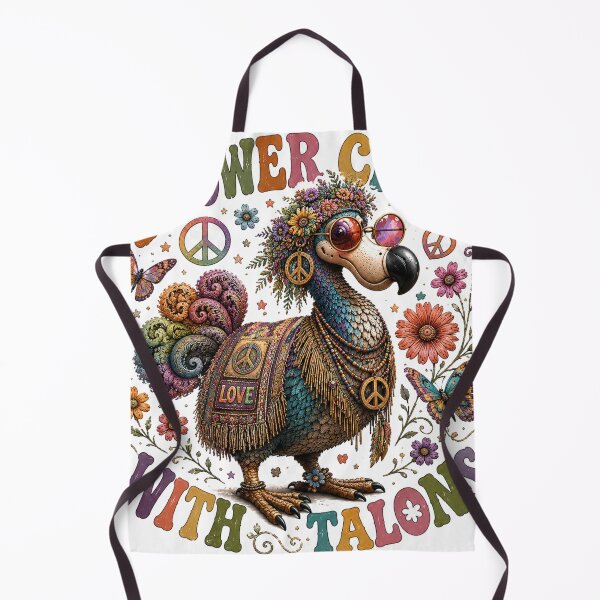 Item preview, Funny Hippie Dodo Bird Retro Flower Child designed and sold by doodlesbydodo.