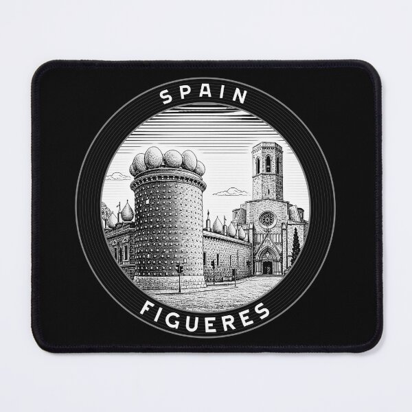 Item preview, Figueres Spain Linocut Style designed and sold by Thistle-TShop.