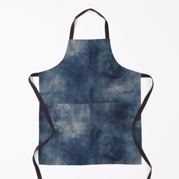 Item preview, Washed Indigo Cotton Textile Abstract Pattern designed and sold by frumixart.