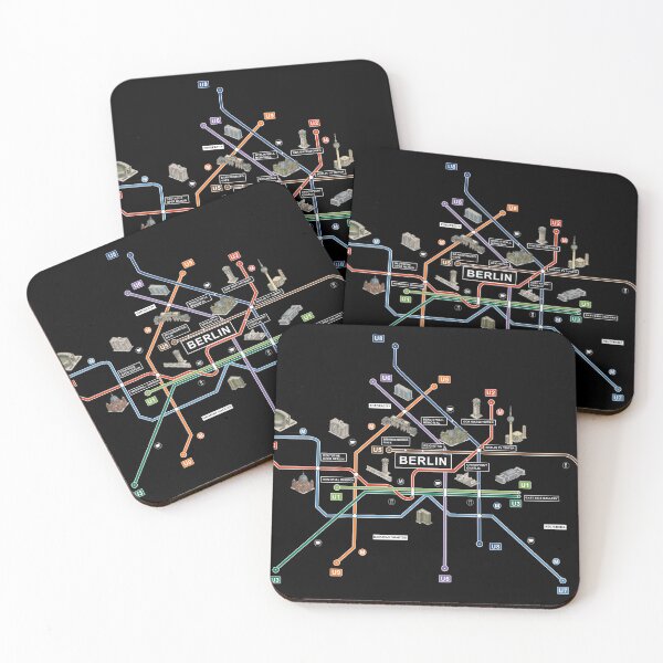 Item preview, Berlin city map with landmarks designed and sold by oliver polanski.