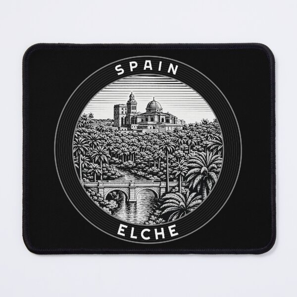 Item preview, Elche Spain Linocut Style designed and sold by Thistle-TShop.