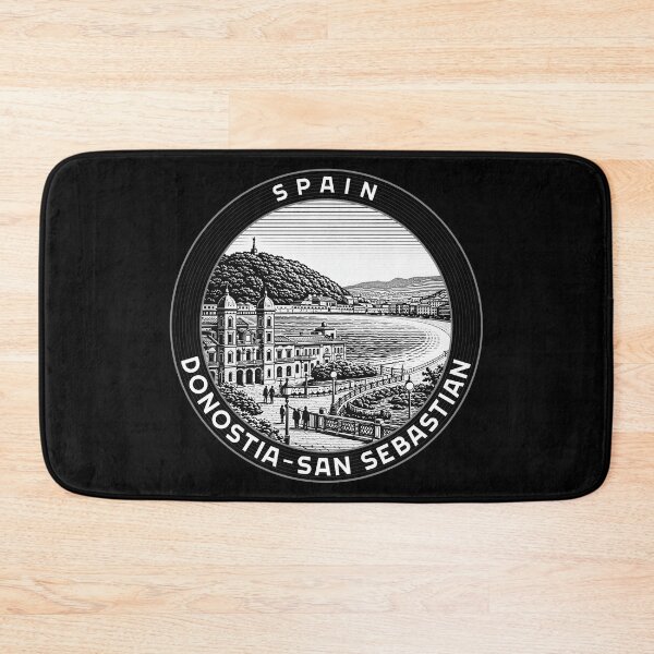 Item preview, Donostia-San Sebastian Spain Linocut Style  designed and sold by Thistle-TShop.