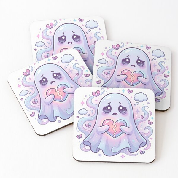 Item preview, Emotionally Haunted Ghost Sticker designed and sold by Elviqus Shop.