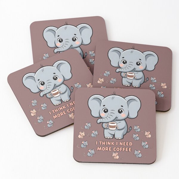 Item preview, Cute Elephant Coffee Lover designed and sold by Idrojibz.