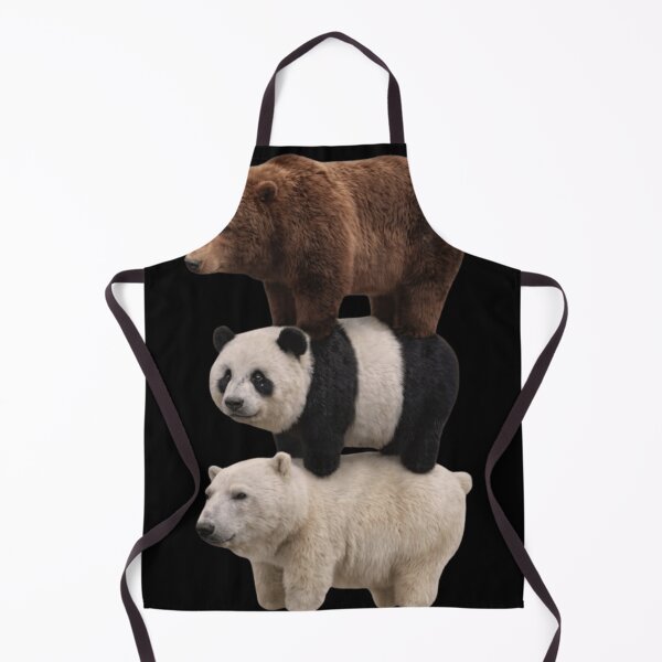 Item preview, Realistic Three Bear Stack - Grizzly, Panda, and Polar Bear Art designed and sold by haitrieuic96.