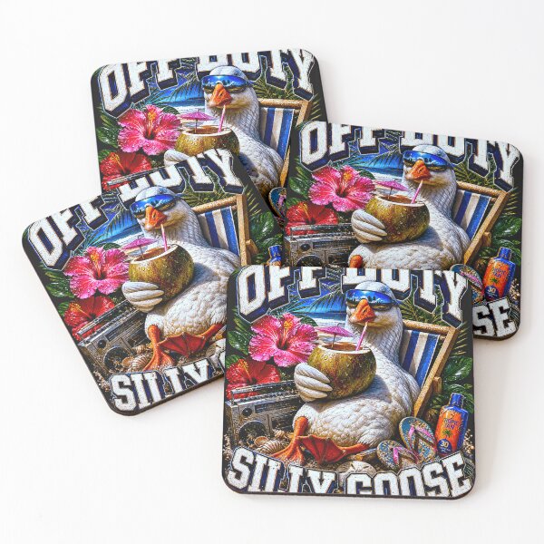 Item preview, Funny Off Duty Silly Goose Meme Tropical Beach Vacation designed and sold by Littermin.