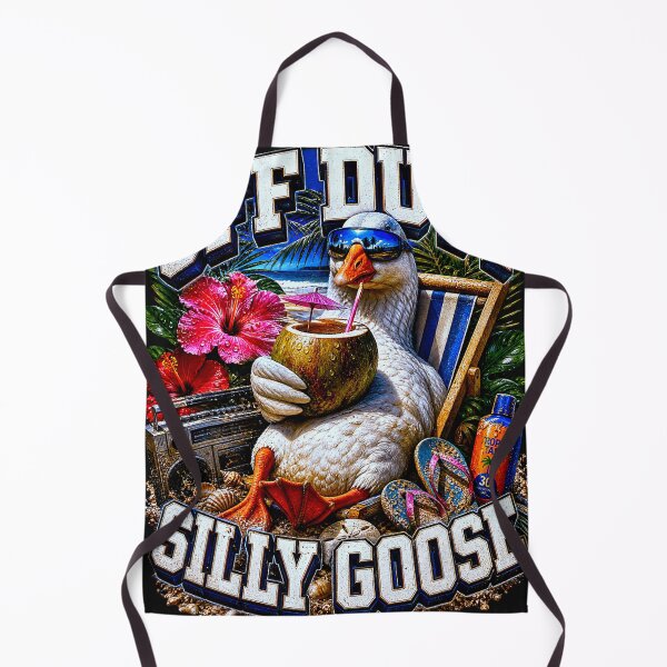 Item preview, Funny Off Duty Silly Goose Meme Tropical Beach Vacation designed and sold by Littermin.