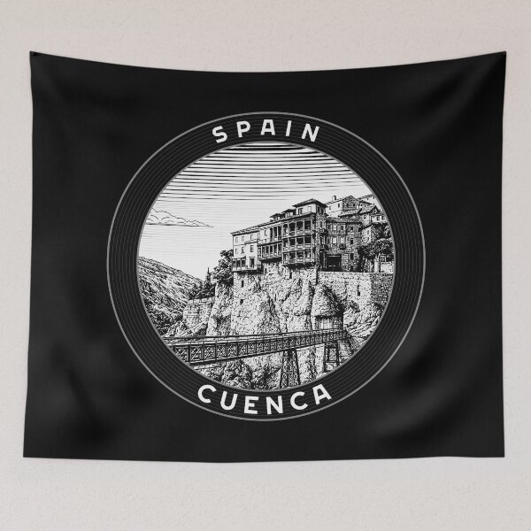 Item preview, Cuenca Spain Linocut Style  designed and sold by Thistle-TShop.