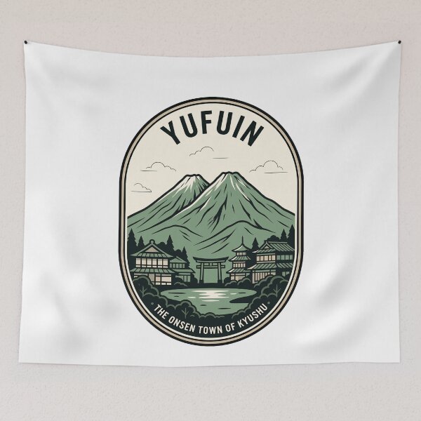 Item preview, Vintage Yufuin Japan Onsen Town Travel Badge designed and sold by k3rstman1.
