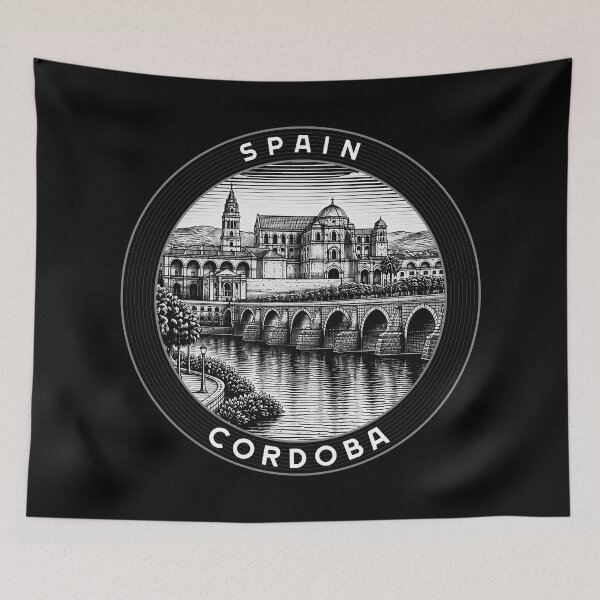 Item preview, Cordoba Spain Linocut Style  designed and sold by Thistle-TShop.