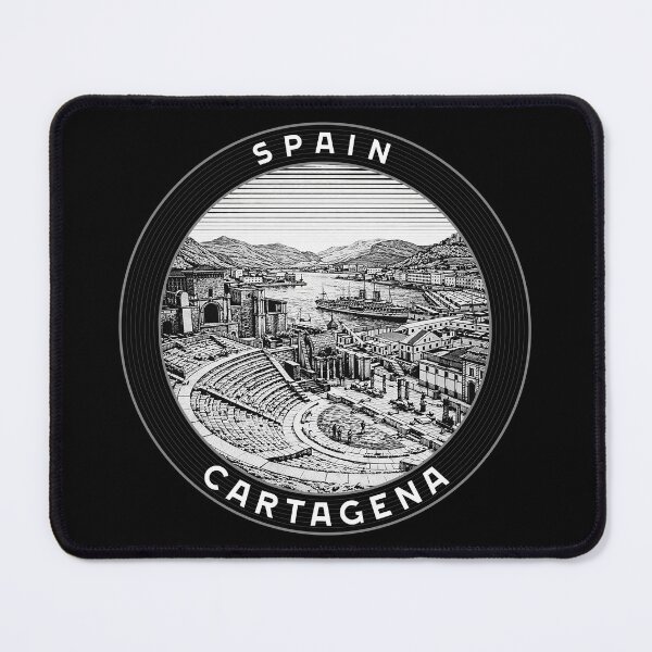 Item preview, Cartagena Spain Linocut Style designed and sold by Thistle-TShop.