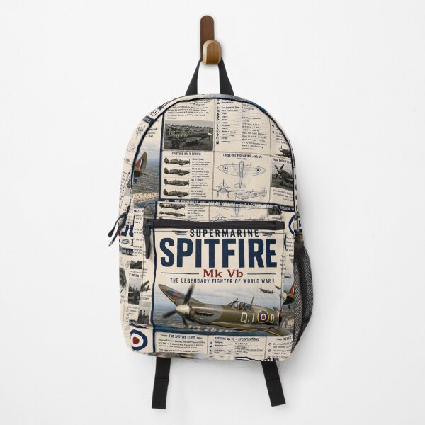 Item preview, Vintage Spitfire Mk Vb Aviation History Poster designed and sold by ArtComixHaven.