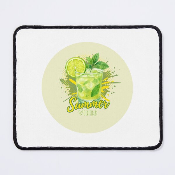 Item preview, Summer Vibes Mojito | Tropical Cocktail Illustration designed and sold by Nksparks.