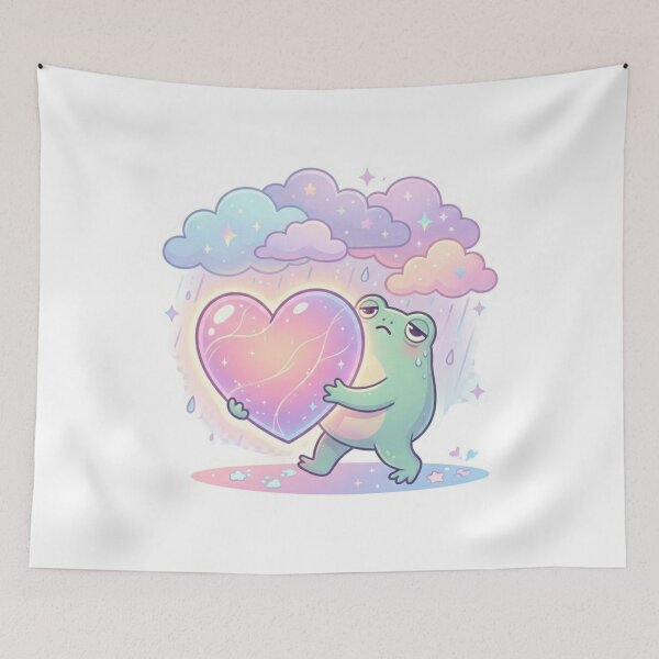 Item preview, Trying My Best Frog Sticker designed and sold by Elviqus Shop.