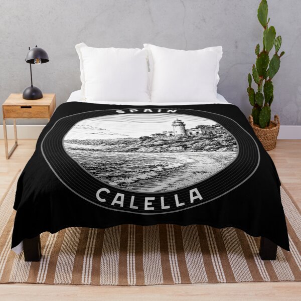 Item preview, Calella Spain Linocut Style  designed and sold by Thistle-TShop.