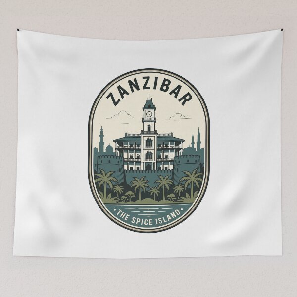 Item preview, Vintage Zanzibar Spice Island Travel Badge designed and sold by k3rstman1.