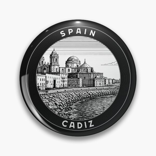 Item preview, Cadiz Spain Linocut Style  designed and sold by Thistle-TShop.
