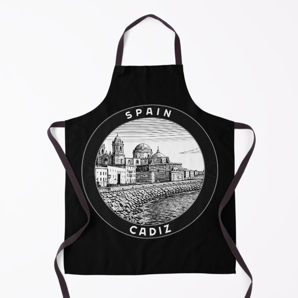 Item preview, Cadiz Spain Linocut Style designed and sold by Thistle-TShop.