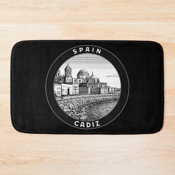Item preview, Cadiz Spain Linocut Style  designed and sold by Thistle-TShop.