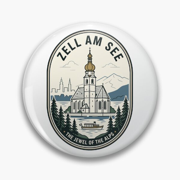 Item preview, Zell am See Austria Vintage Alps Travel Badge designed and sold by k3rstman1.