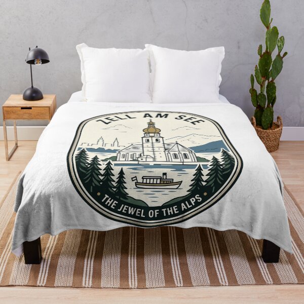 Item preview, Zell am See Austria Vintage Alps Travel Badge designed and sold by k3rstman1.