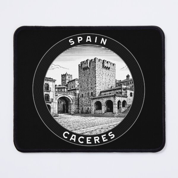 Item preview, Caceres Spain Linocut Style designed and sold by Thistle-TShop.