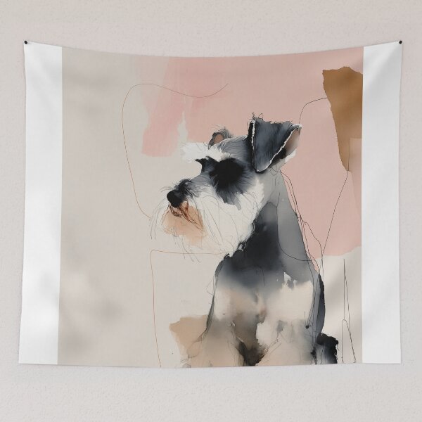 Item preview, Schnauzer in Delicate Watercolor designed and sold by lautir.