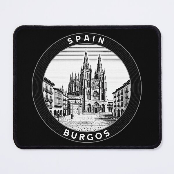 Item preview, Burgos Spain Linocut Style designed and sold by Thistle-TShop.