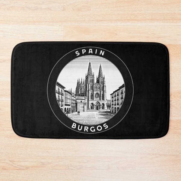 Item preview, Burgos, España, estilo linograbado designed and sold by Thistle-TShop.
