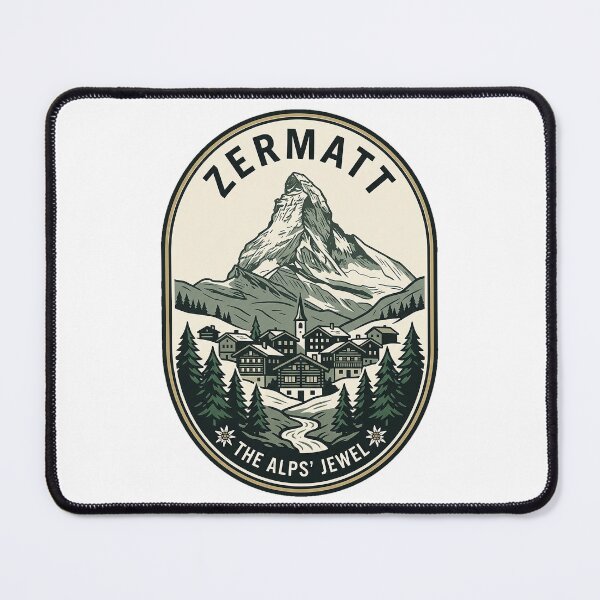 Item preview, Zermatt Switzerland Matterhorn Vintage Travel Badge designed and sold by k3rstman1.