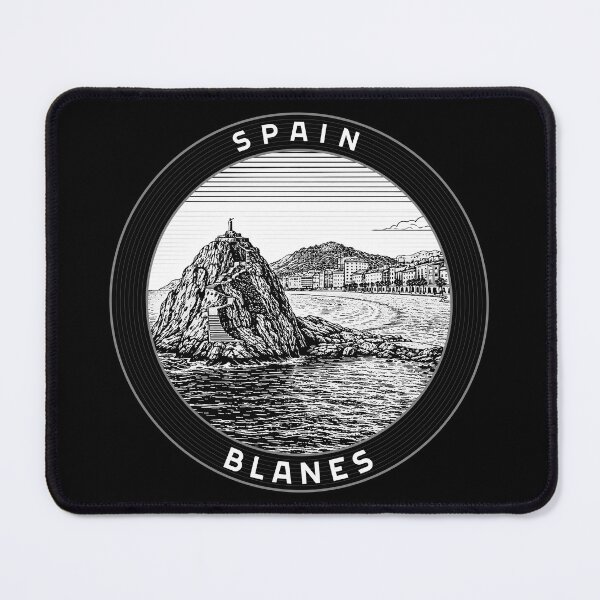 Item preview, Blanes Spain Linocut Style designed and sold by Thistle-TShop.