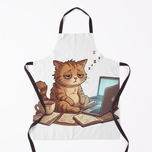 Item preview, Running On Empty Cat Sticker designed and sold by Elviqus Shop.