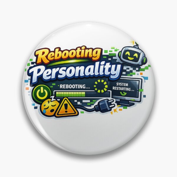 Item preview, Rebooting Personality Sticker designed and sold by BrightMindPrint.