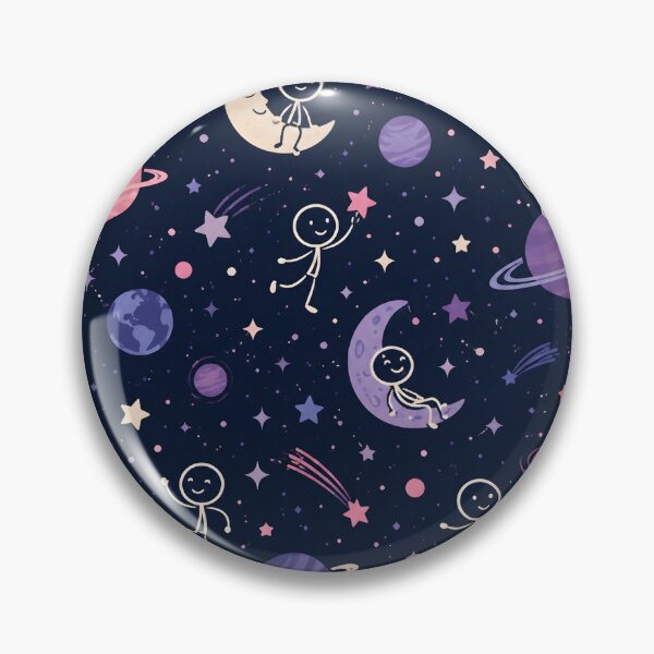 Item preview, Cosmic Stick Figure Pattern designed and sold by StickyGuys.
