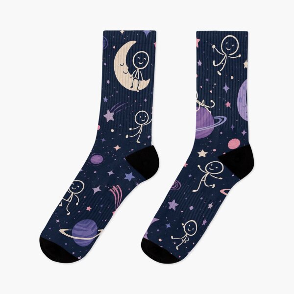 Item preview, Cosmic Stick Figure Pattern designed and sold by StickyGuys.
