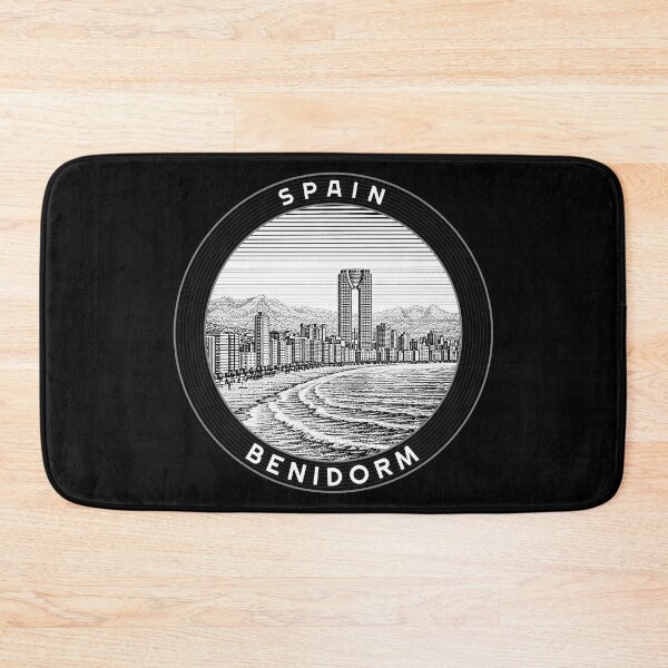 Item preview, Benidorm Spain Linocut Style  designed and sold by Thistle-TShop.