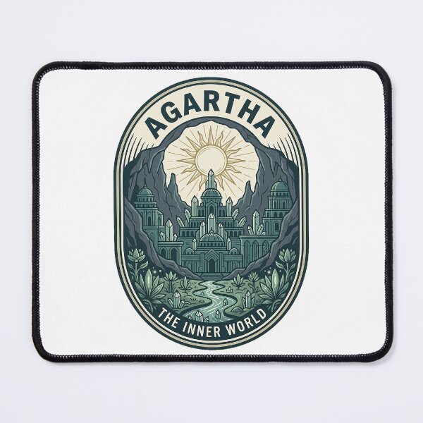 Item preview, Agartha Inner World Hollow Earth Subterranean City Badge designed and sold by k3rstman1.