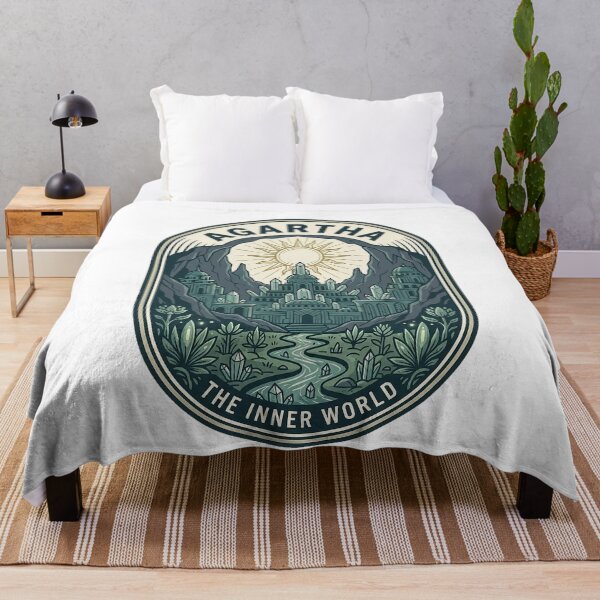 Item preview, Agartha Inner World Hollow Earth Subterranean City Badge designed and sold by k3rstman1.