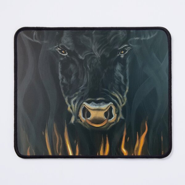 Item preview, Angus, grill, flames, hot, men's night, bull designed and sold by artecaspari.