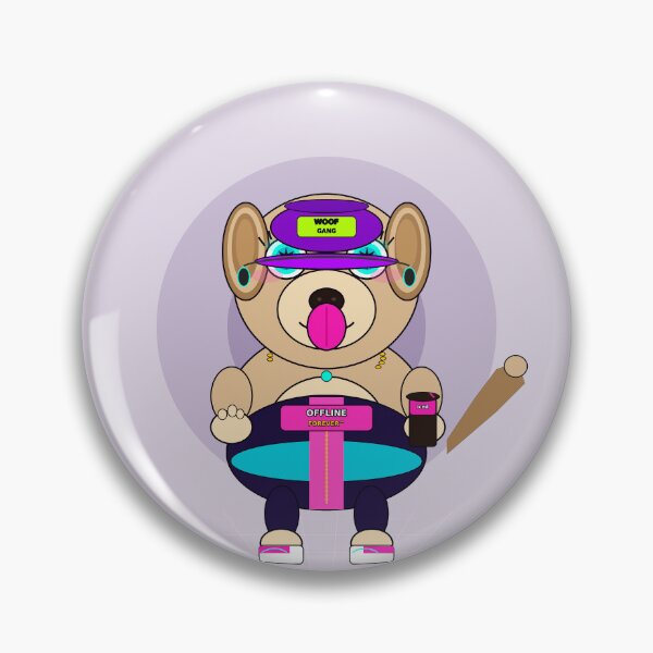 Item preview, Woof Gang Offline Forever Gen Z Slang Cartoon Dog designed and sold by OFFLINE FOREVER™ オフライン.