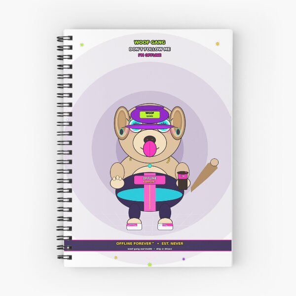 Item preview, Woof Gang Offline Forever Gen Z Slang Cartoon Dog designed and sold by OFFLINE FOREVER™ オフライン.