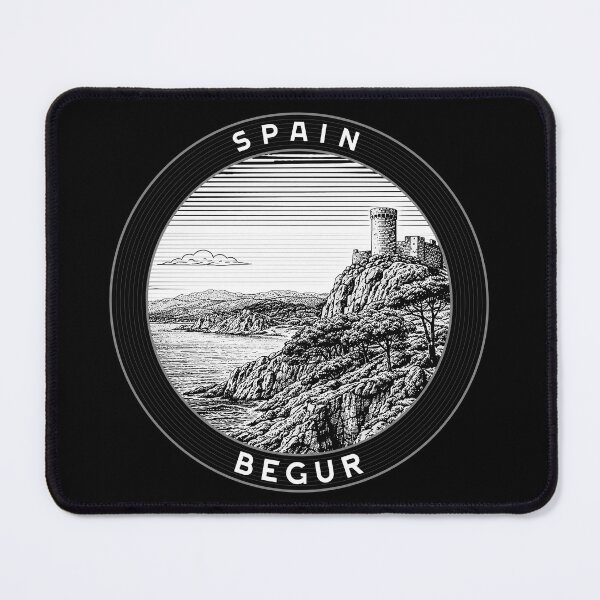 Item preview, Begur Spain Linocut Style designed and sold by Thistle-TShop.