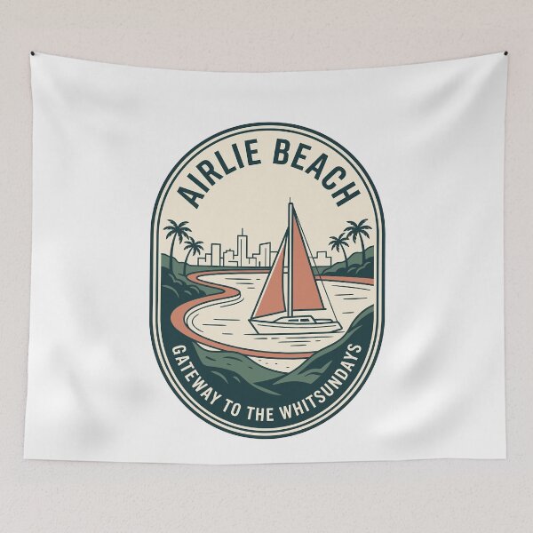 Item preview, Vintage Airlie Beach Gateway To The Whitsundays designed and sold by k3rstman1.