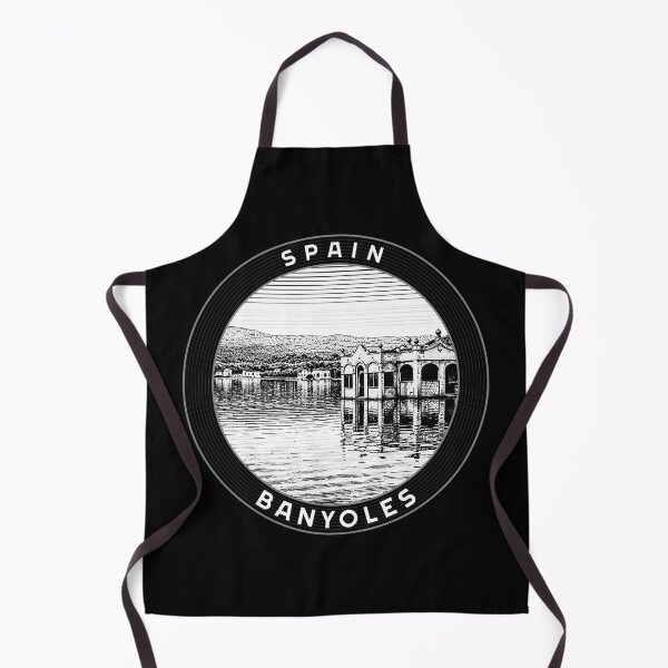 Item preview, Banyoles Spain Linocut Style designed and sold by Thistle-TShop.