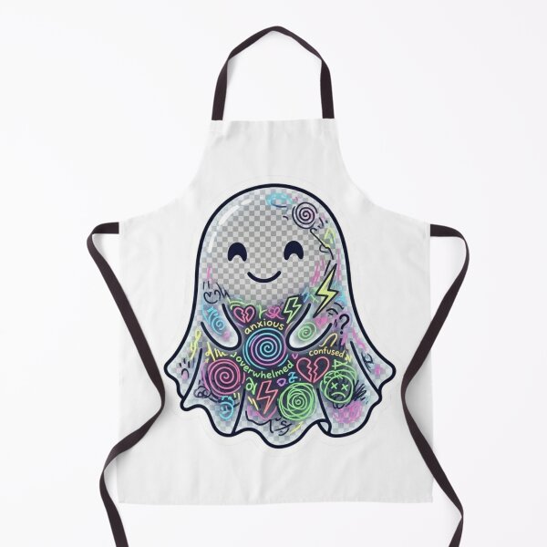 Item preview, Silence Outside Chaos Inside Ghost Sticker designed and sold by Elviqus Shop.
