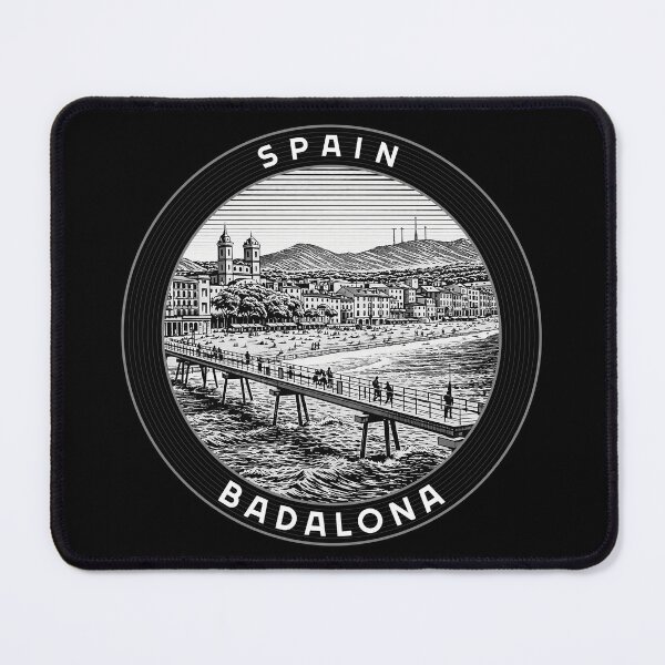 Item preview, Badalona Spain Linocut Style designed and sold by Thistle-TShop.