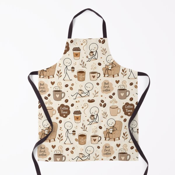 Item preview, Coffee Stickman Pattern designed and sold by StickyGuys.