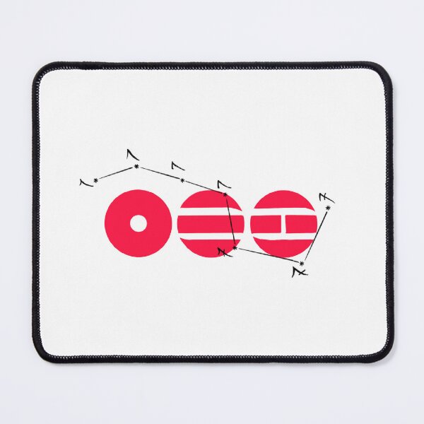 Item preview, Red arirang sticker with tattoo constellation designed and sold by KashishBarot.